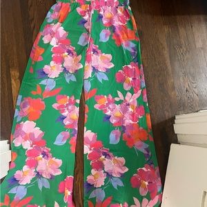 Johnny Was Wide Leg Pants, Tie Waist, Size XS/S